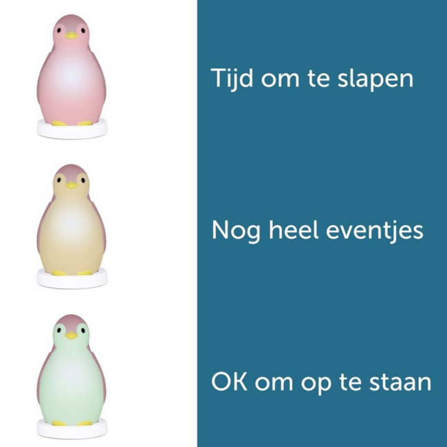Slaaptrainer Pam de pinguïn | Roze