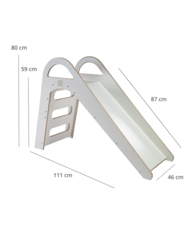 Glijbaan scandi|  Hout  | Wit