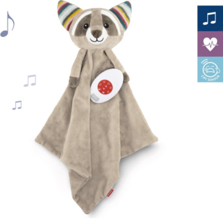 Zazu kids Heartbeat comfort blanket Robin the raccoon