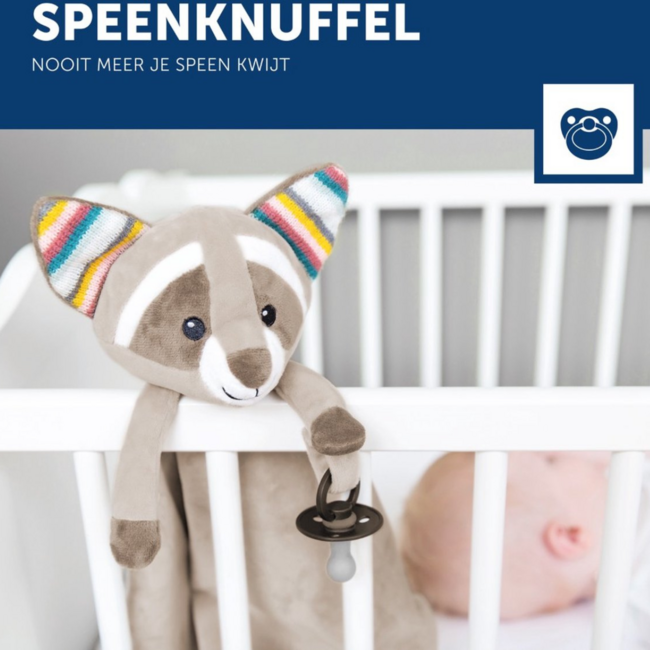 Doudou avec battement de cœur Robin le raton laveur – Couverture câline avec son apaisant de battement de cœur pour bébés