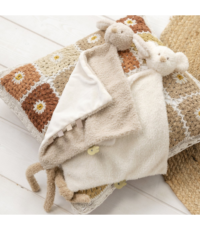 Knuffeldoekje konijn |  Teddystof