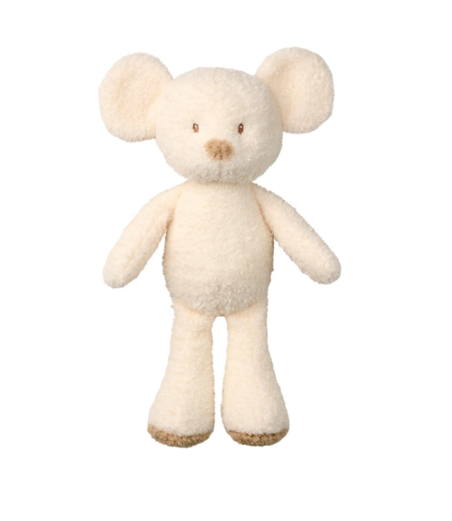 Ecru teddy muis voor geborgenheid en fijne motoriek