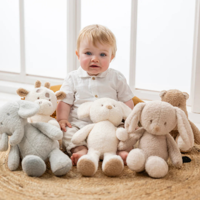 Ecru teddy muis voor geborgenheid en fijne motoriek