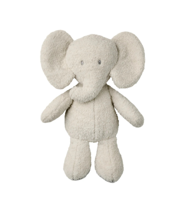 Zachte knuffelolifant van teddystof voor kleintjes