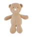 Zachte bruine knuffelbeer van teddystof voor baby’s