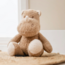 Zachte bruine knuffel neushoorn van teddystof baby