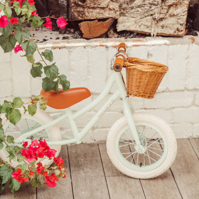 Loopfiets 12 inch in mint – stevige balansfiets voor peuters en kleuters