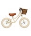 Vintage loopfiets 12 inch in crème – stijlvolle fiets om evenwicht te leren