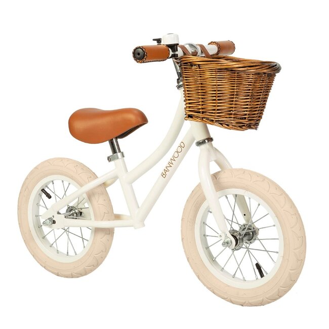 Loopfiets 12 inch | Wit | Lichtgewicht en wendbaar voor peuters