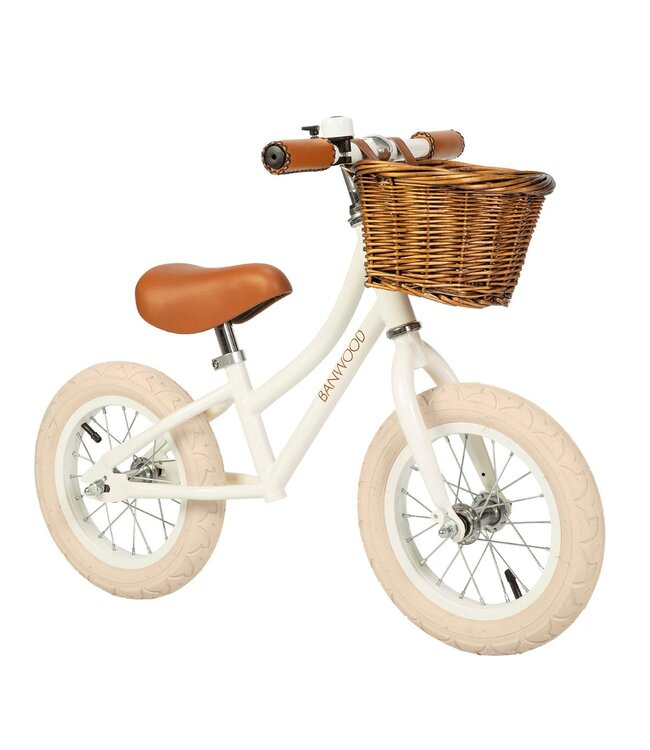 Loopfiets 12 inch | Wit | Lichtgewicht en wendbaar voor peuters