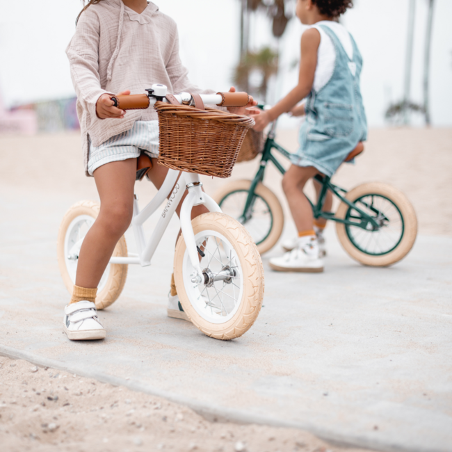 Loopfiets 12 inch | Wit | Lichtgewicht en wendbaar voor peuters