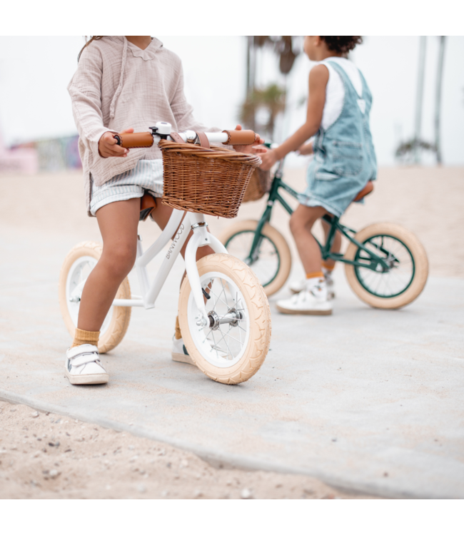 Loopfiets 12 inch | Wit | Lichtgewicht en wendbaar voor peuters