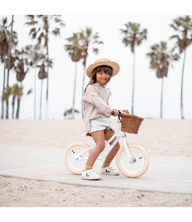 Loopfiets 12 inch | Wit | Lichtgewicht en wendbaar voor peuters