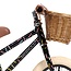 Marest loopfiets 12 inch – Allegra Black met mandje en streepjes