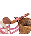 Koraalkleurige loopfiets 12 inch – licht, stevig en stijlvol