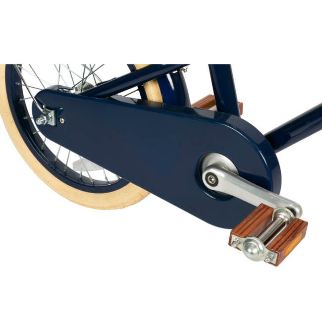 Kinderfiets 16 inch blauw met mand, zijwieltjes en verstelbaar stuur