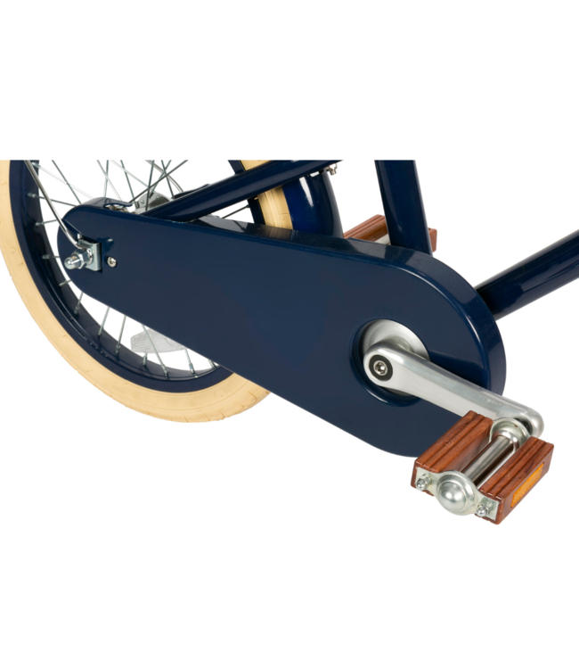 Kinderfiets 16 inch blauw met mand, zijwieltjes en verstelbaar stuur