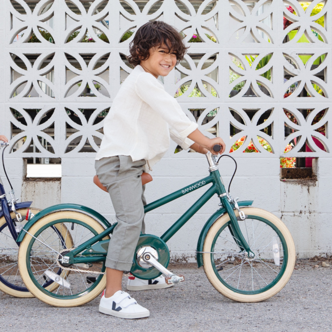 Vélo enfant 16 pouces avec dispositifs de sécurité | Vert, durable et amusant
