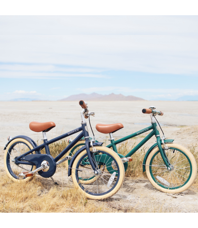 Kinderfiets 16 inch groen met mand, zijwieltjes en verstelbaar stuur