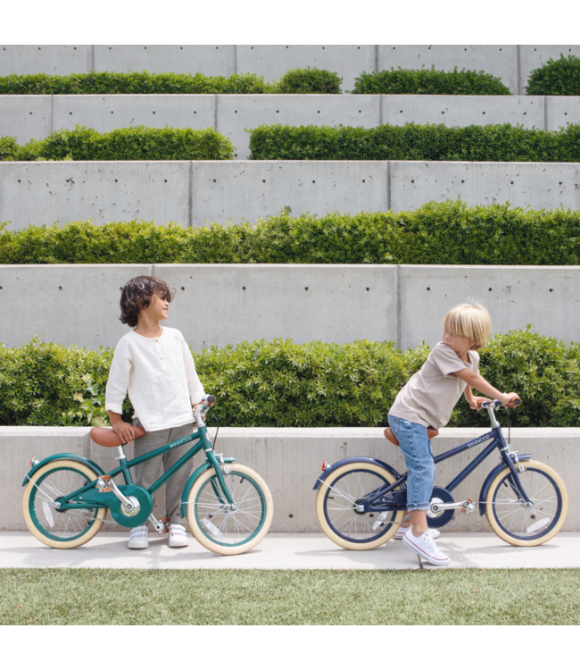 Kinderfiets 16 inch groen met mand, zijwieltjes en verstelbaar stuur