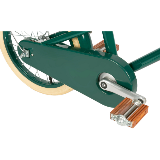 Kinderfiets 16 inch groen met mand, zijwieltjes en verstelbaar stuur