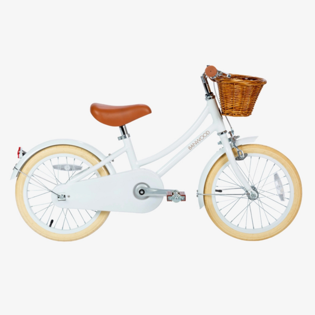Vélo enfant 16 pouces avec dispositifs de sécurité | Blanc, durable et amusant