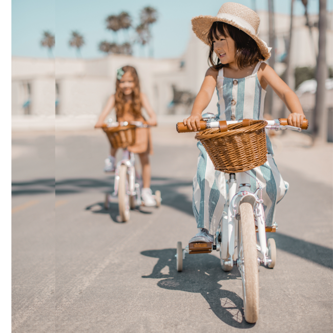 Kinderfiets 16 inch met veiligheidsvoorzieningen | Wit, duurzaam en leuk om op te rijden