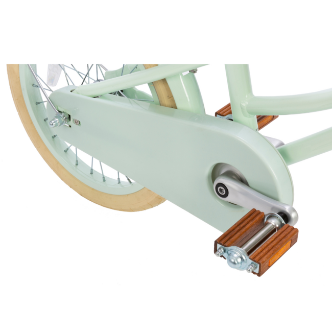 Kinderfiets 16 inch mint – stijlvolle retro meisjesfiets met mand en zijwieltjes