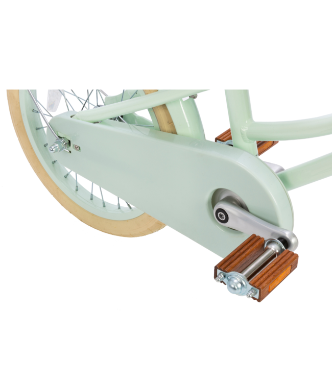 Kinderfiets 16 inch mint – stijlvolle retro meisjesfiets met mand en zijwieltjes