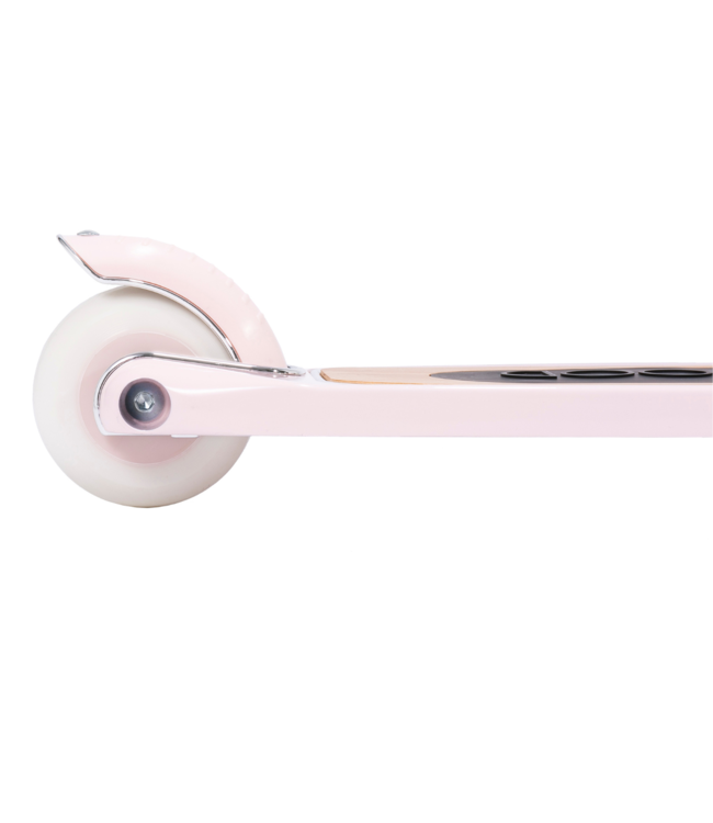 Roze microstep met mandje en 3 wielen voor kinderen