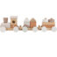 Houten stapeltrein | Duurzaam speelplezier voor peuters| Beige
