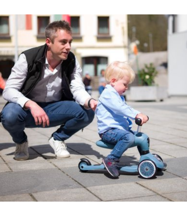 Highwaykick 1 | Loopfiets en step in één  | Steel
