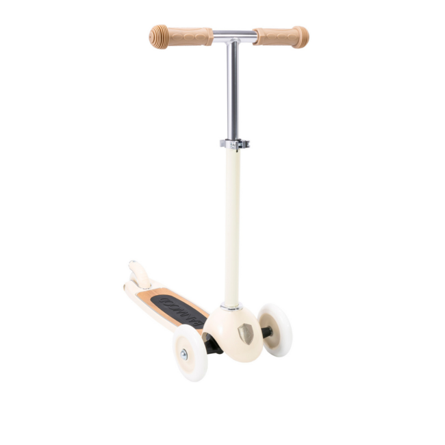 Trottinette enfant 3 roues crème – sécurité et style pour les petits