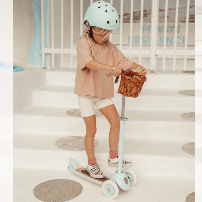 Kinderroller mit 3 Rädern in Mint