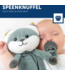 Hartslag knuffeldoekje Felix de vos |  blauw/grijs