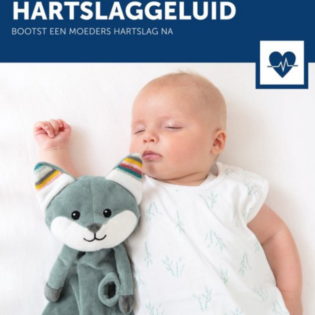 Felix de Vos knuffeldoekje met hartslaggeluid en huilsensor