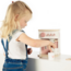 Roze houten espressomachine voor kinderen – inclusief accessoires