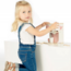 Roze houten espressomachine voor kinderen – inclusief accessoires