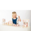 Roze houten espressomachine voor kinderen – inclusief accessoires