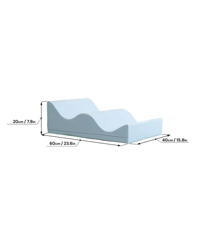 Foam blok  | Wave  | Pastel blauw