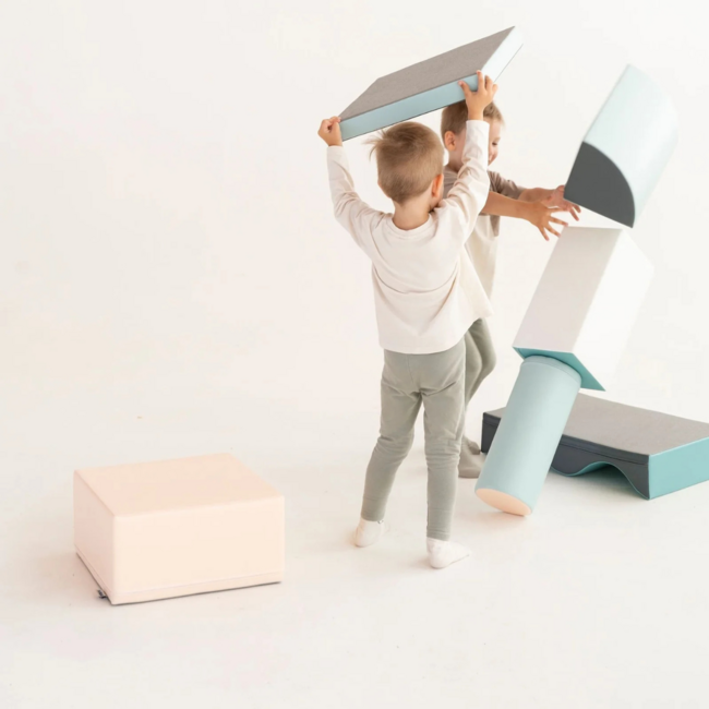 Foam-Blockset Discover in Pastellfarben – weiche Spielblöcke für Kinder