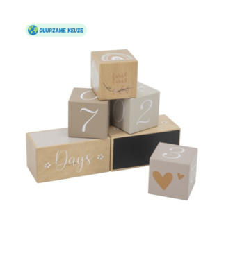 Label Label Houten mijlpaal blokken | Nougat Label Label Houten mijlpaal blokken | Nougat