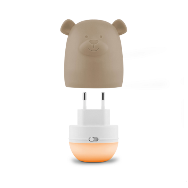 Veilleuse ZAZU Benny l’Ours – Lumière apaisante taupe pour bébés et enfants