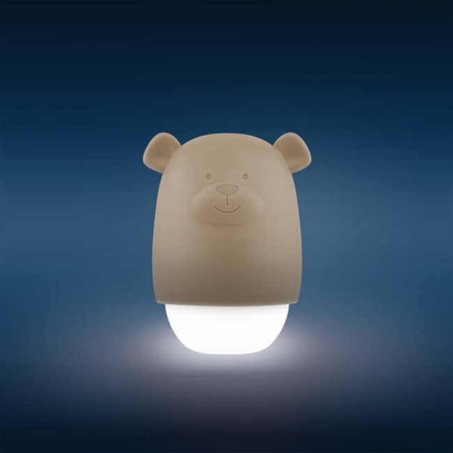 Veilleuse ZAZU Benny l’Ours – Lumière apaisante taupe pour bébés et enfants