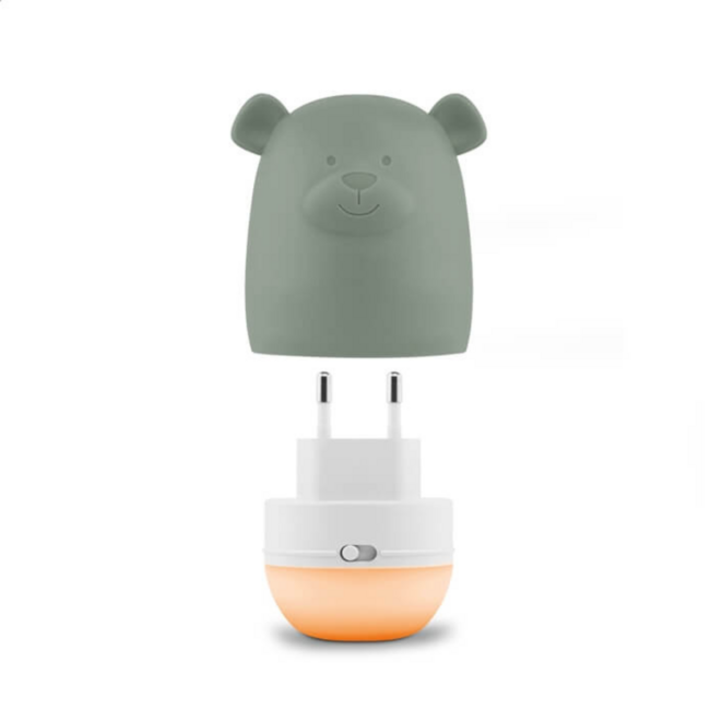 Veilleuse Benny l’Ours – Lumière apaisante verte pour bébés et enfants