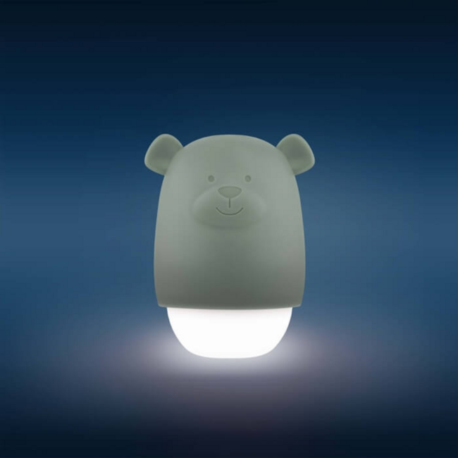 Nightlight Benny the Bear – Soothing Green Sleep Light for Babies and Kids