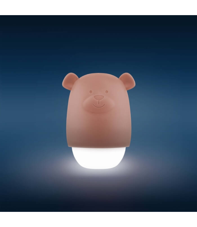 Nachtlampje Benny de Beer – Rustgevend Slaaplicht in Bruin voor Kinderen en Baby’s