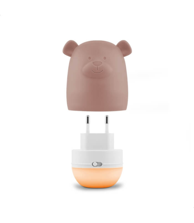 Nachtlampje Benny de Beer – Rustgevend Slaaplicht in Bruin voor Kinderen en Baby’s
