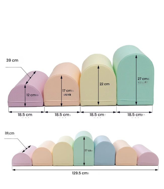 Foam blokken stapstenen set – balanceer- en speelpakket voor kinderen