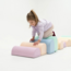 Blocs en mousse parcours d’obstacles aux couleurs pastel – sûr et stimulant la motricité